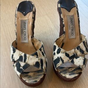 Jimmy Choo Brown Platform Shoes